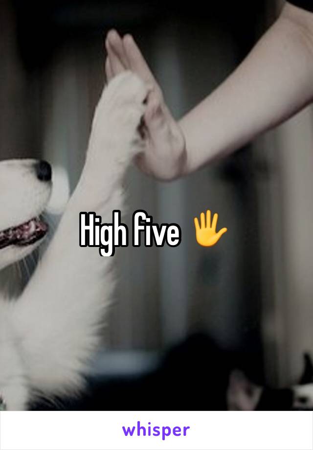 High five 🖐