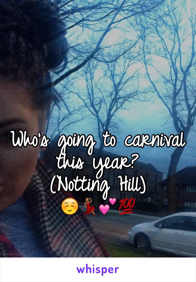 Who's going to carnival this year?
(Notting Hill)
☺️💃🏽💕💯