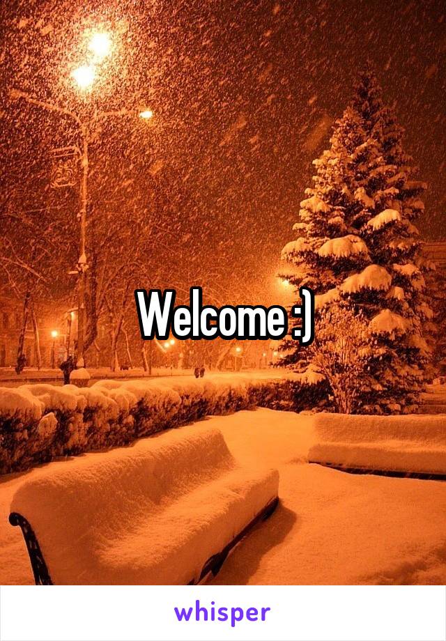 Welcome :)
