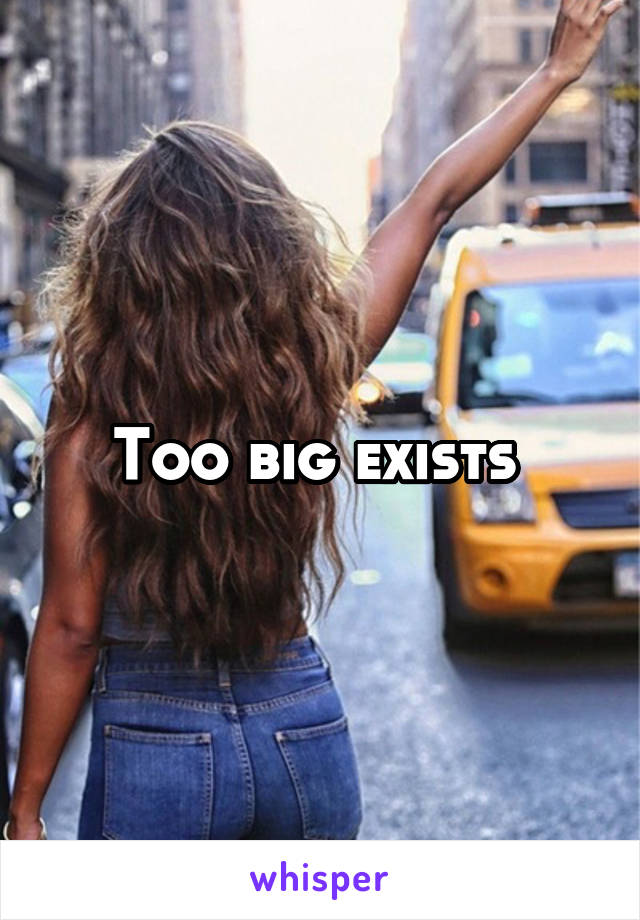 Too big exists 