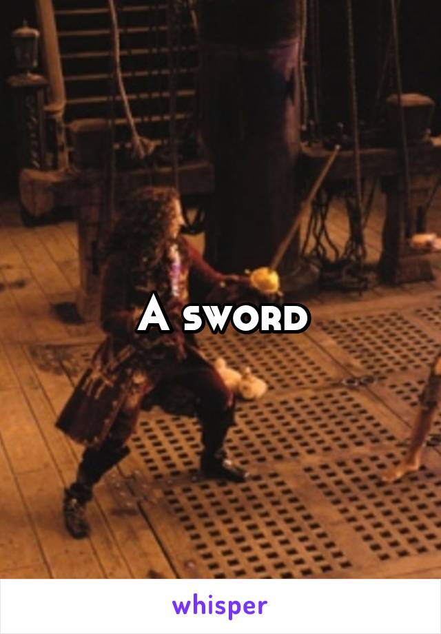 A sword