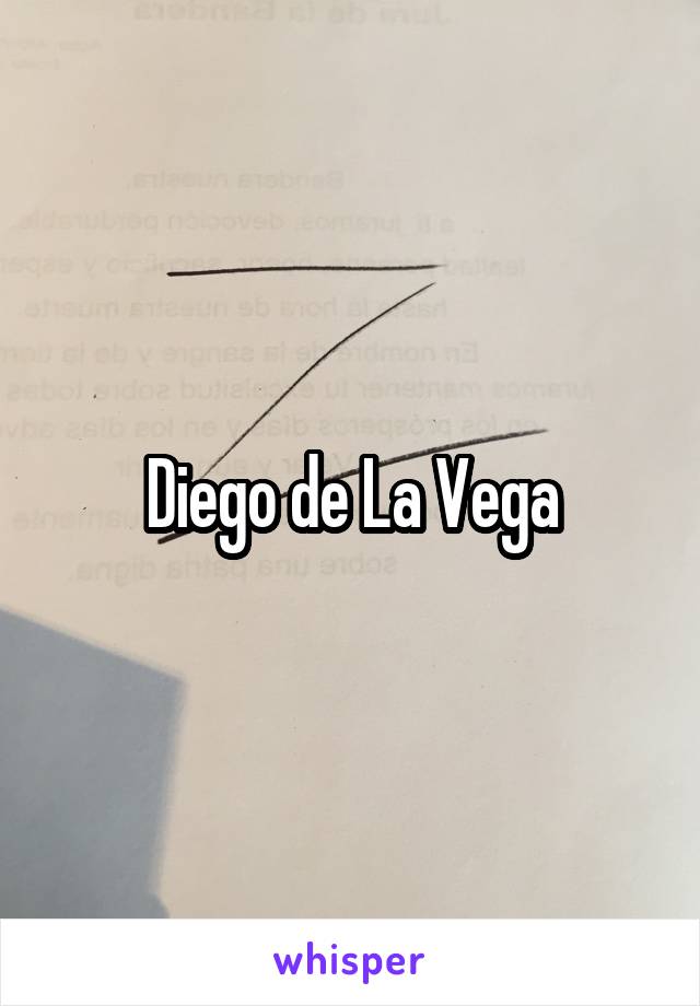 Diego de La Vega