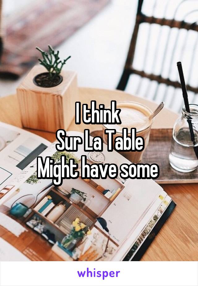 I think 
Sur La Table
Might have some 