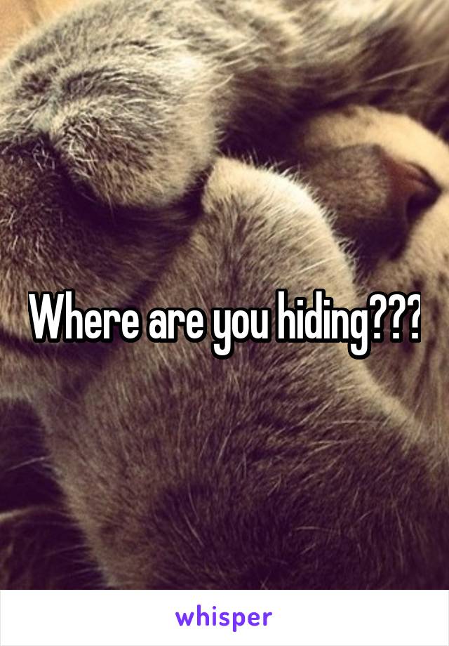 Where are you hiding???
