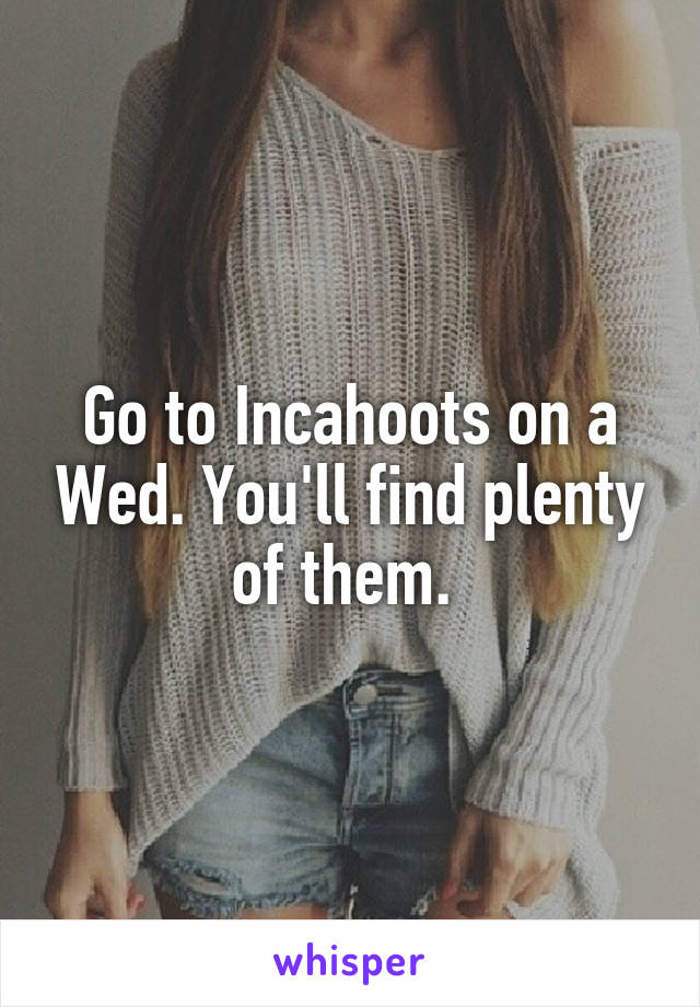 Go to Incahoots on a Wed. You'll find plenty of them. 