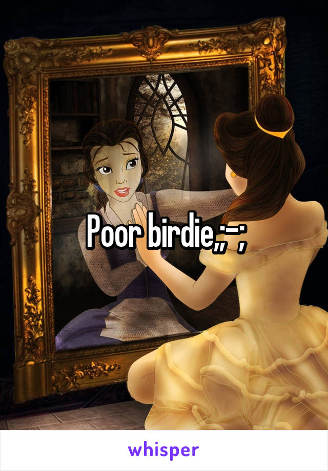 Poor birdie,;-;