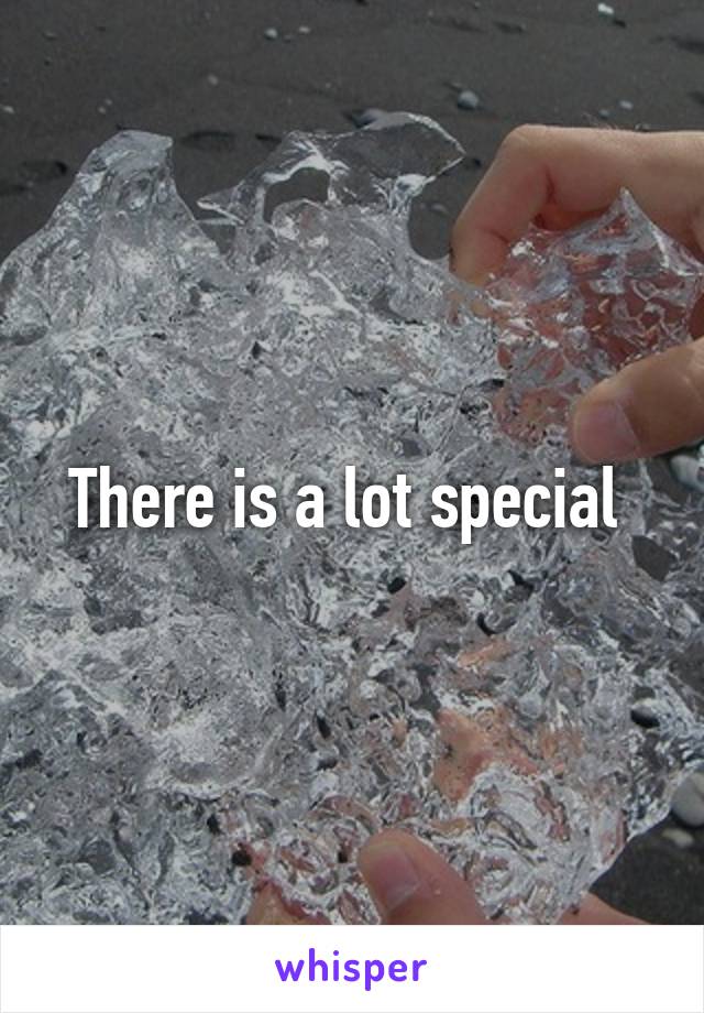There is a lot special 