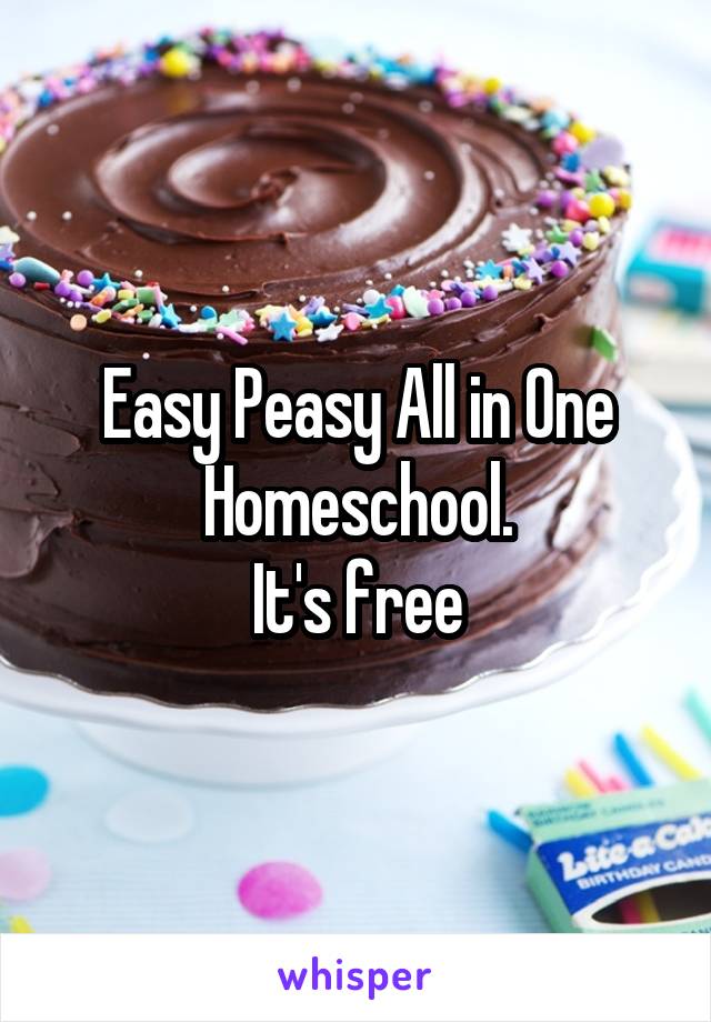 Easy Peasy All in One
Homeschool.
It's free