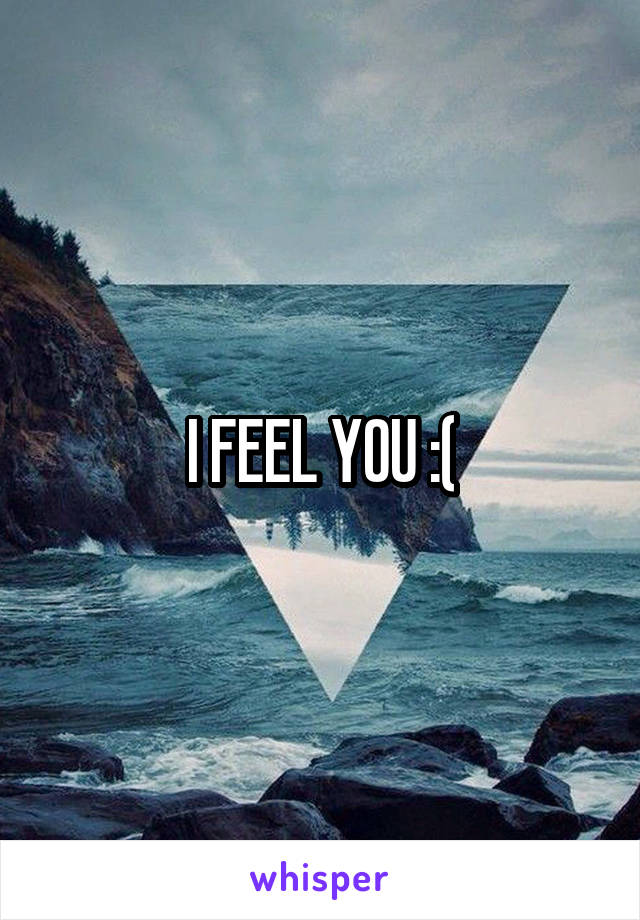 I FEEL YOU :(