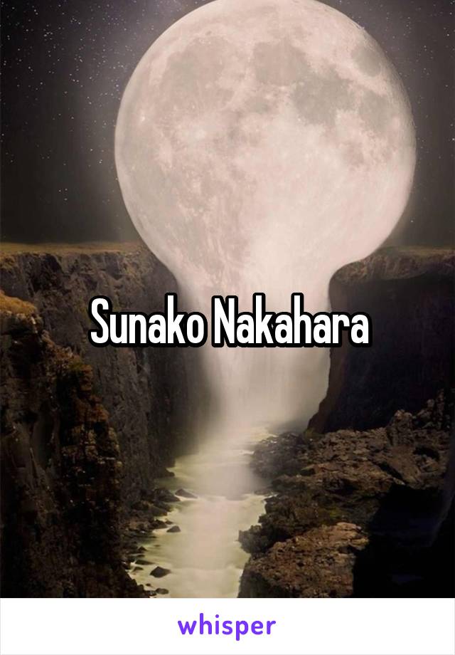 Sunako Nakahara