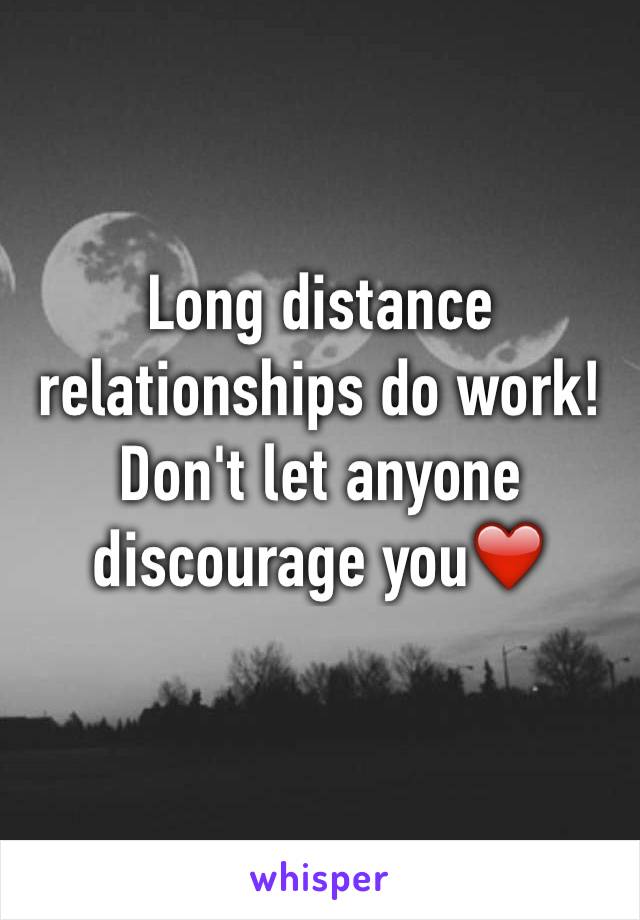 Long distance relationships do work!
Don't let anyone discourage you❤️