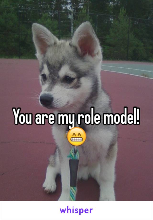 You are my role model! 😁