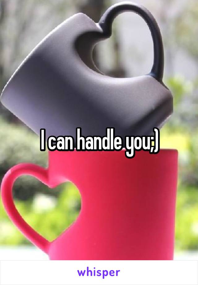 I can handle you;)