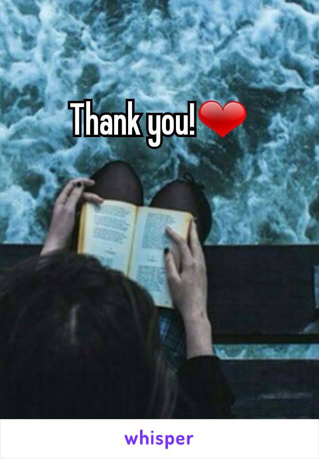 Thank you!❤