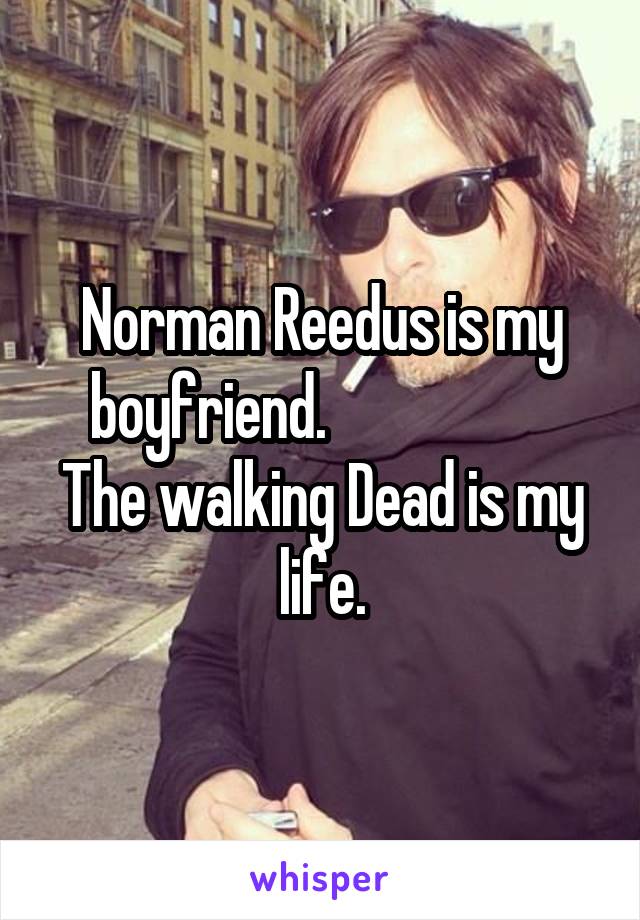 Norman Reedus is my boyfriend.                    The walking Dead is my life.