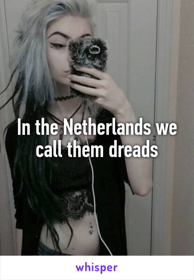 In the Netherlands we call them dreads