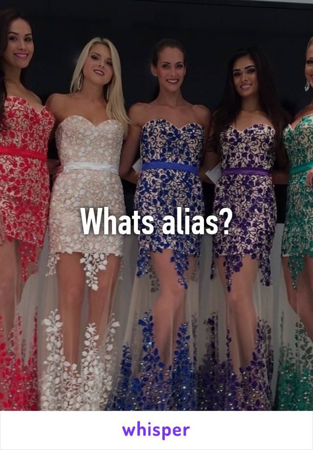 Whats alias?