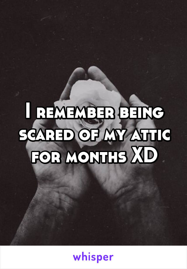 I remember being scared of my attic for months XD