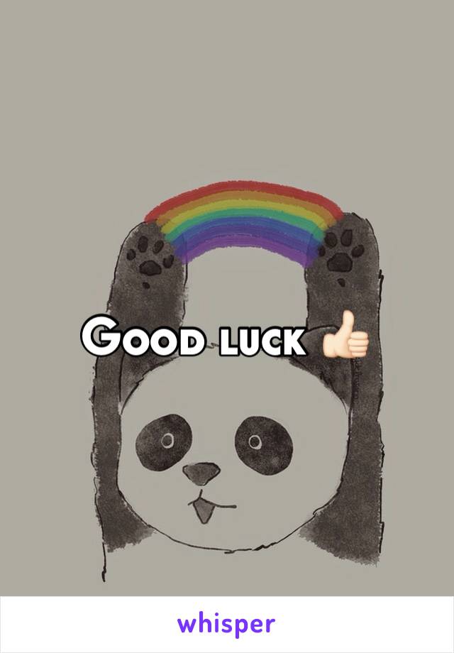 Good luck 👍🏻