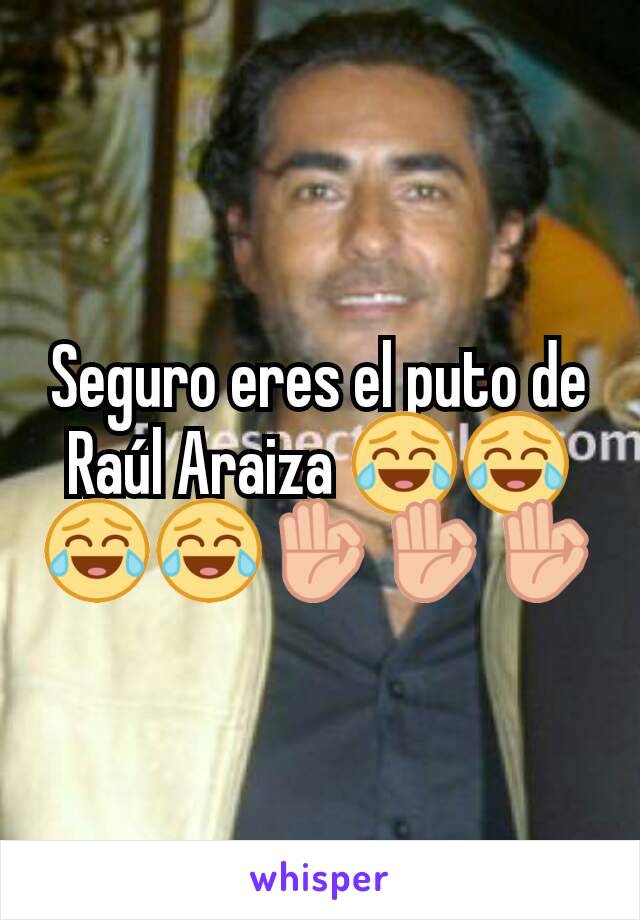 Seguro eres el puto de Raúl Araiza 😂😂😂😂👌👌👌
