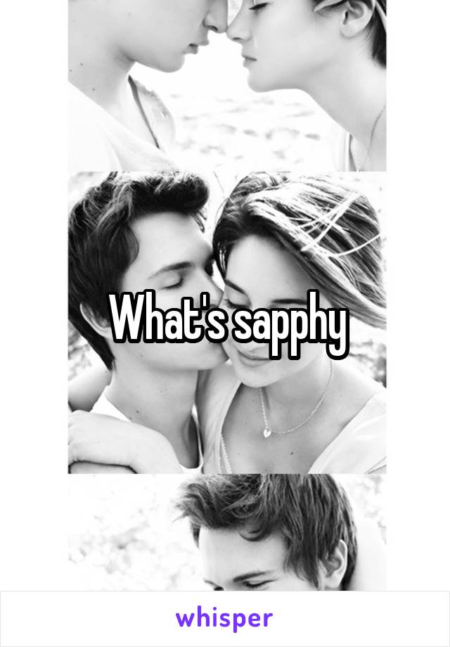 What's sapphy