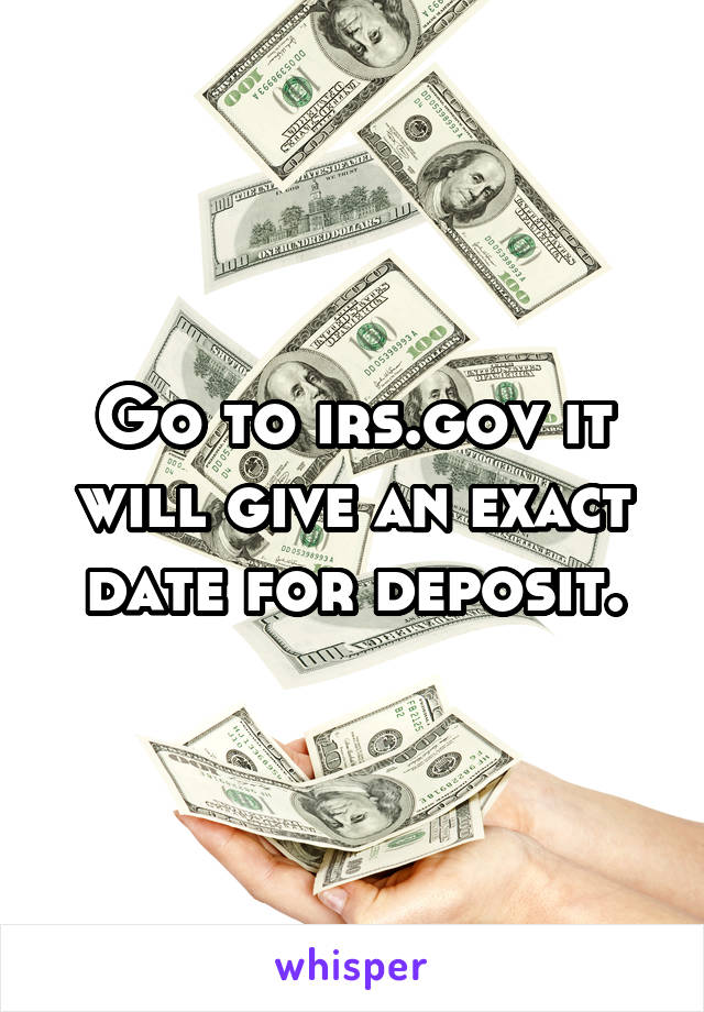 Go to irs.gov it will give an exact date for deposit.