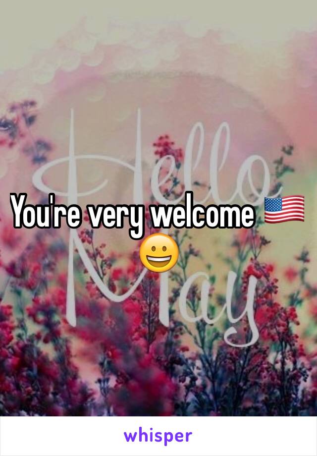 You're very welcome 🇺🇸😀