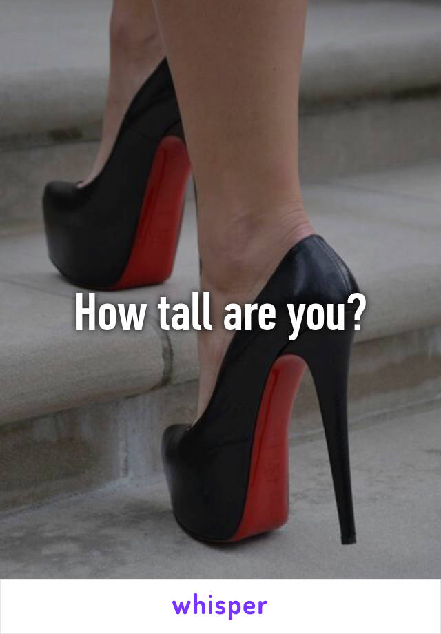 How tall are you?