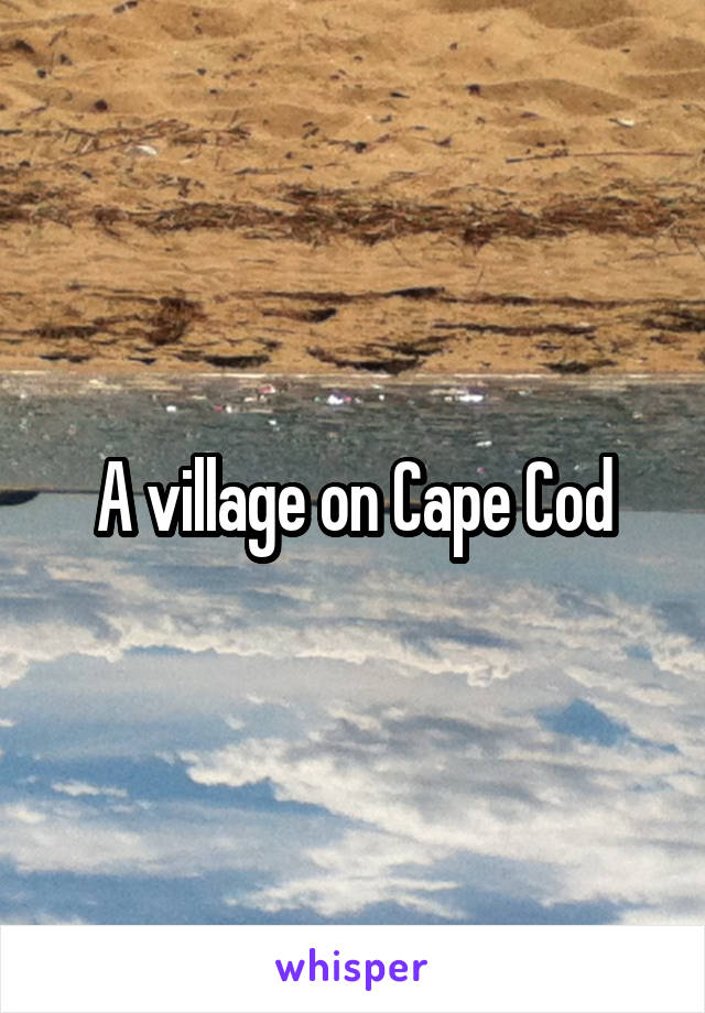 A village on Cape Cod