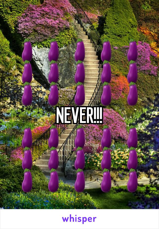 🍆🍆🍆🍆🍆🍆🍆🍆🍆🍆🍆🍆🍆🍆🍆NEVER!!!
🍆🍆🍆🍆🍆🍆🍆🍆🍆🍆🍆🍆🍆🍆🍆