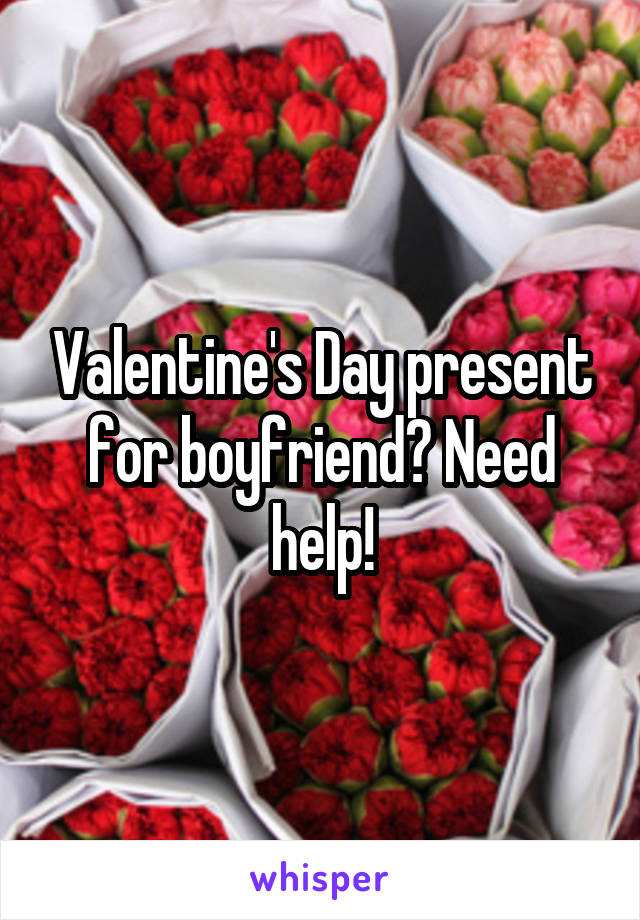 Valentine's Day present for boyfriend? Need help!