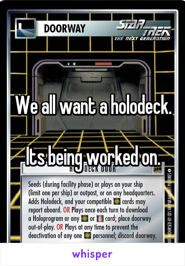 We all want a holodeck.

Its being worked on.