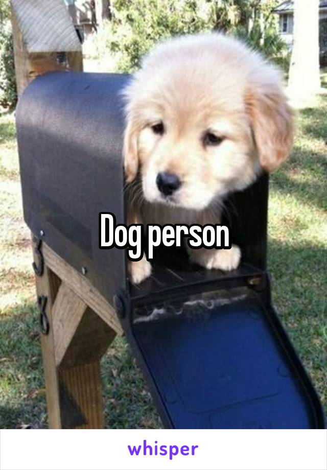 Dog person