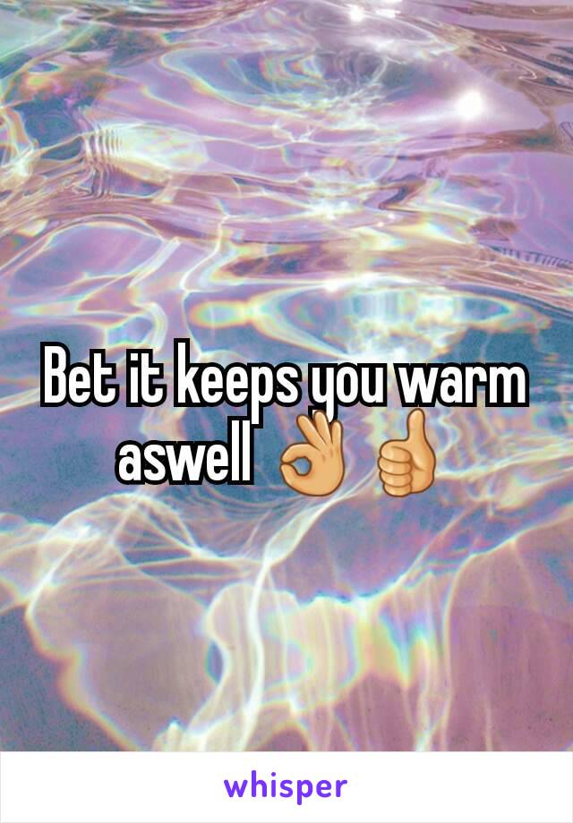 Bet it keeps you warm aswell 👌👍