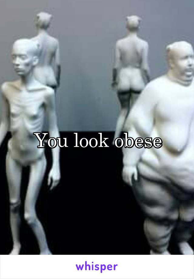 You look obese