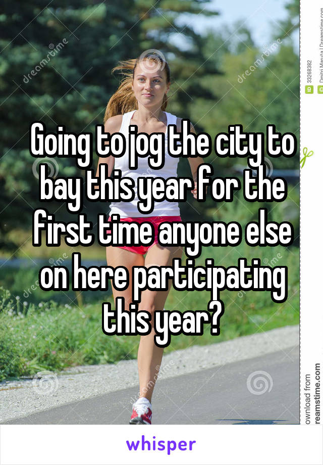 Going to jog the city to bay this year for the first time anyone else on here participating this year?