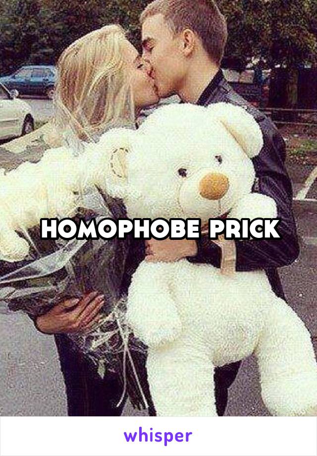 homophobe prick