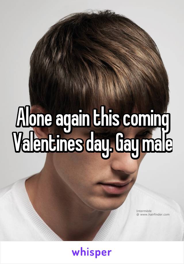 Alone again this coming Valentines day. Gay male