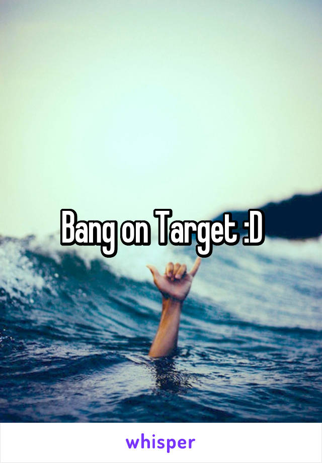 Bang on Target :D