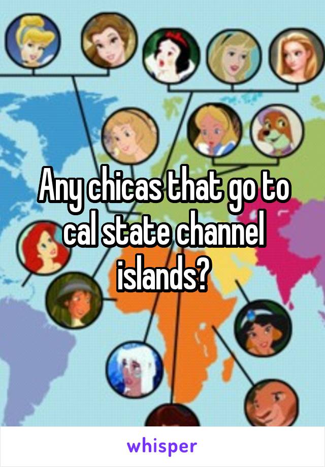 Any chicas that go to cal state channel islands?
