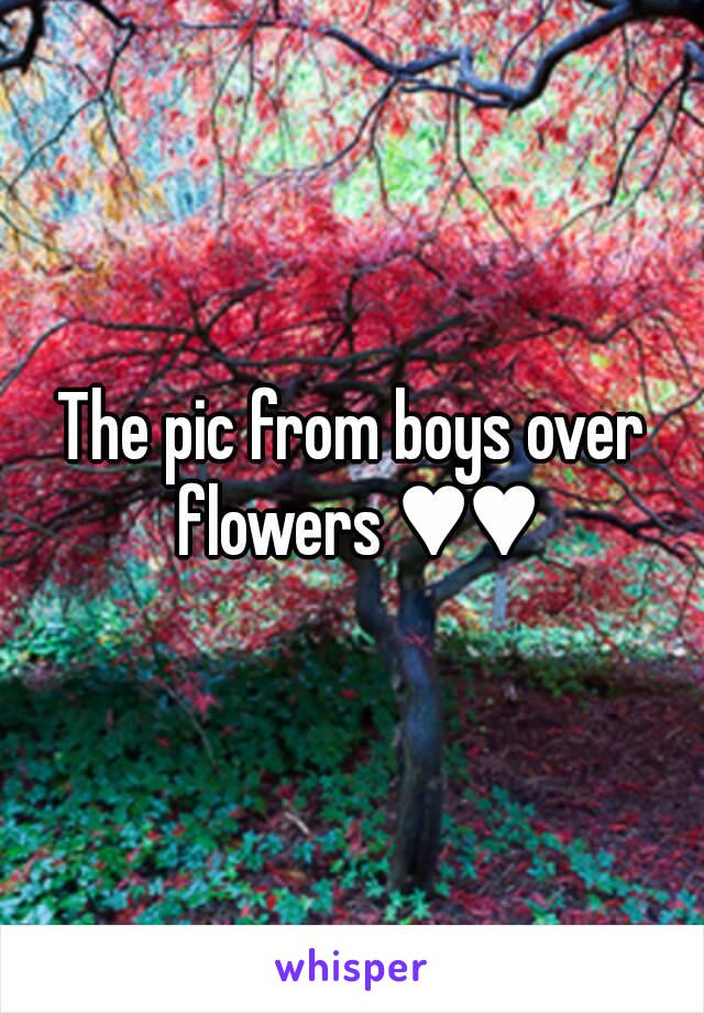 The pic from boys over flowers ♥♥