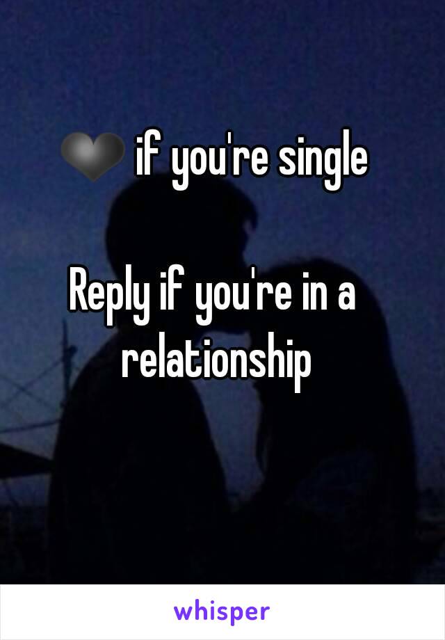 ❤ if you're single

Reply if you're in a relationship