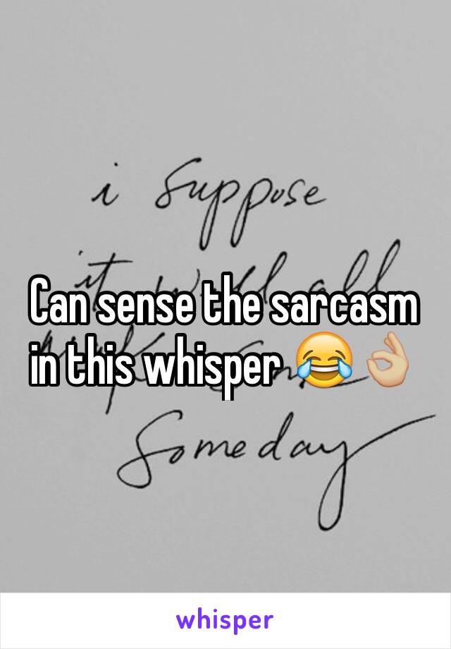 Can sense the sarcasm in this whisper 😂👌🏼