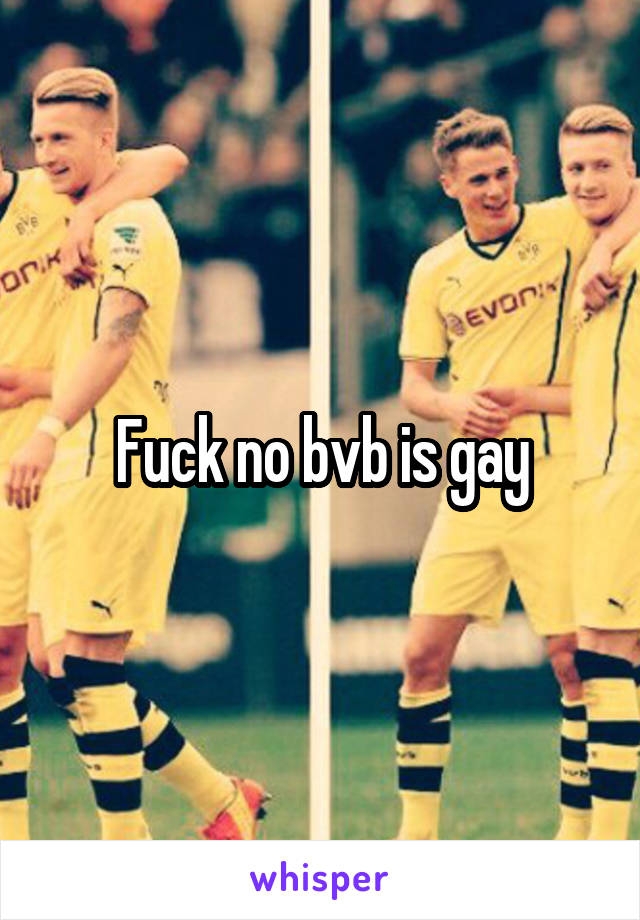 Fuck no bvb is gay