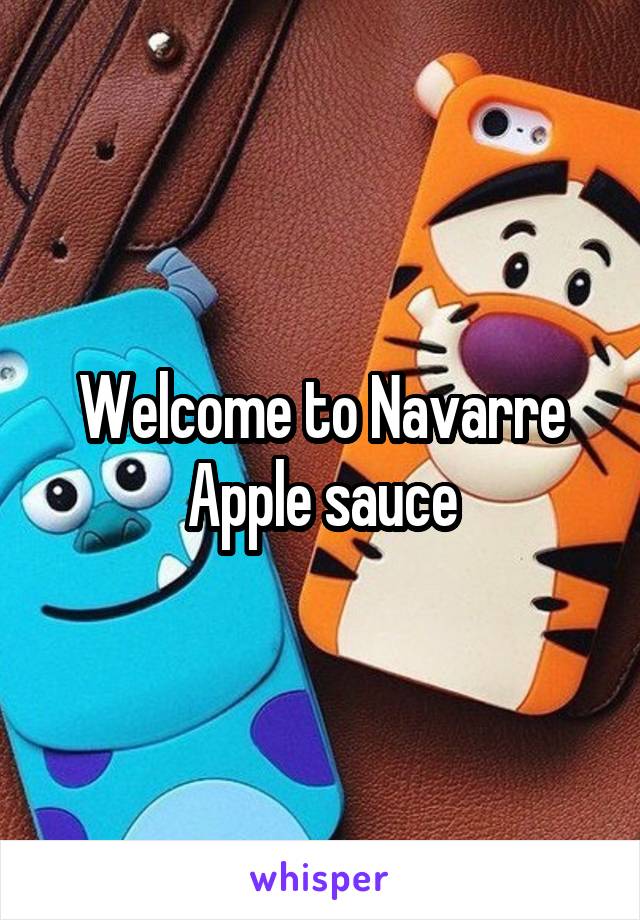 Welcome to Navarre Apple sauce