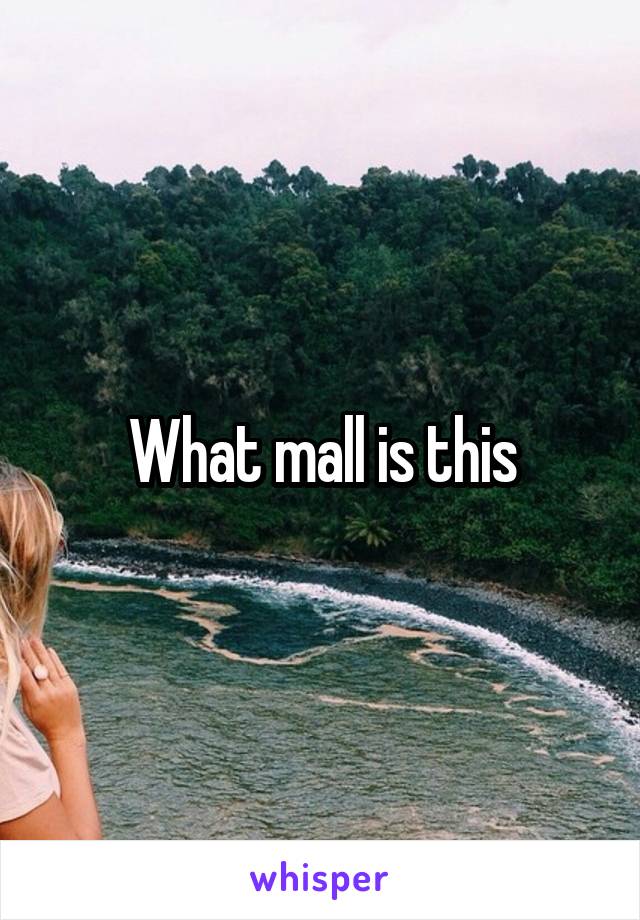 What mall is this