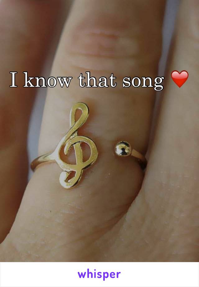 I know that song ❤️ 