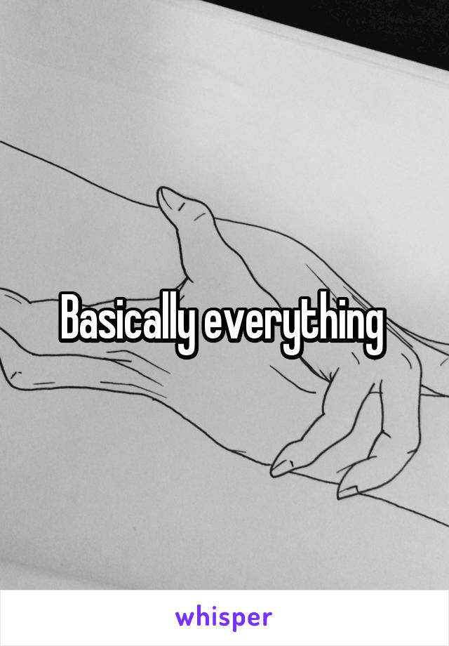 Basically everything 