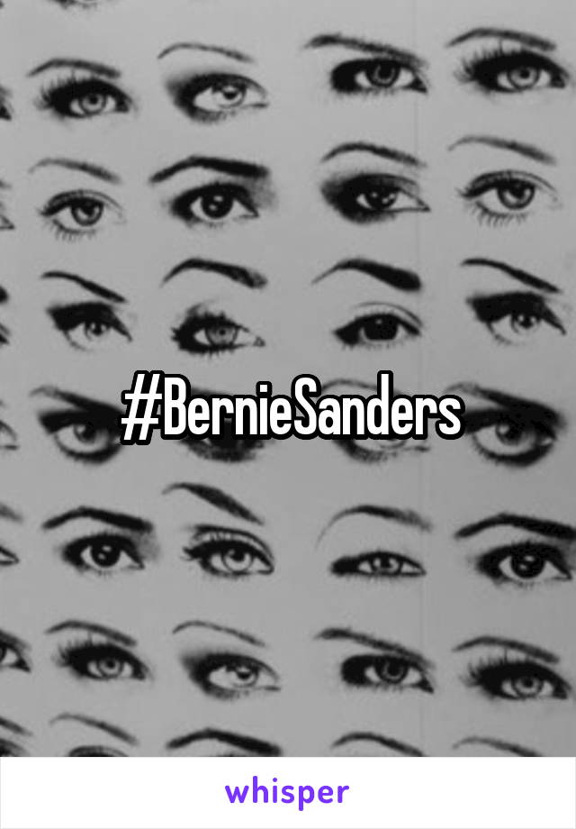 #BernieSanders