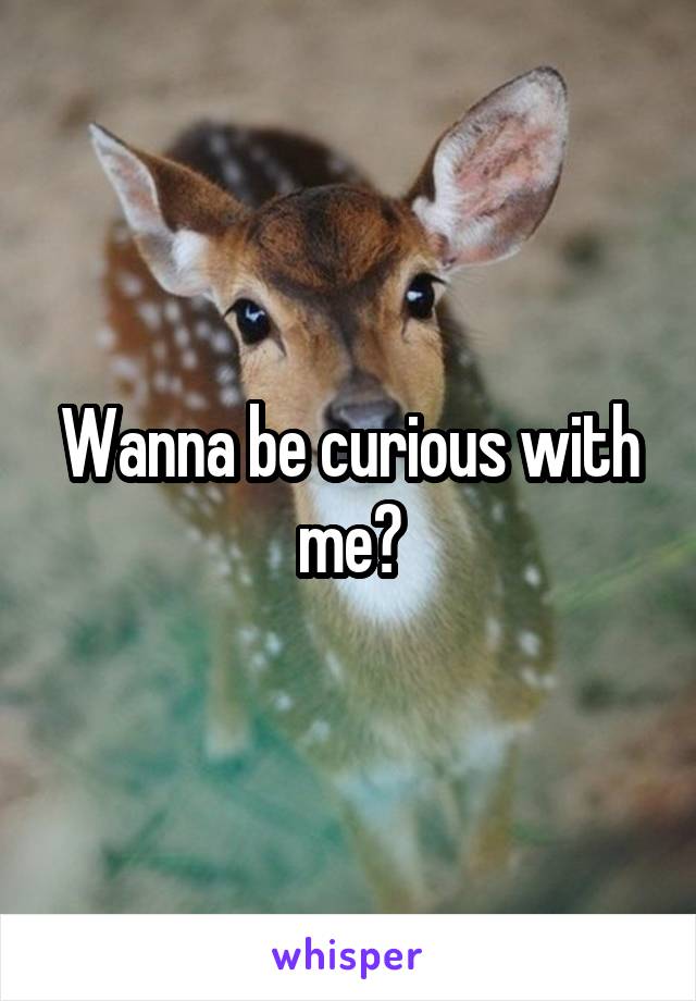 Wanna be curious with me?